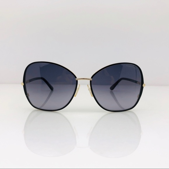 New TOM FORD Solange Black Butterfly Sunglasses - Picture 3 of 16
